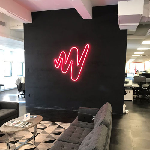 led signage for jw player office